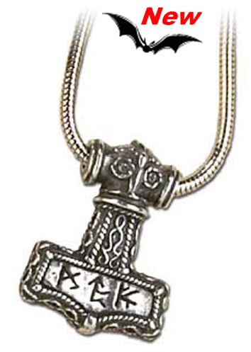 Bindrune Hammer Pendant, by Alchemy Gothic